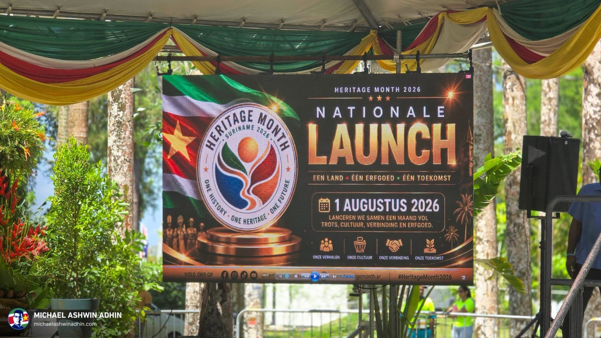 Foto van de Nationale Launch Heritage Month 2026, 1 augustus 2026